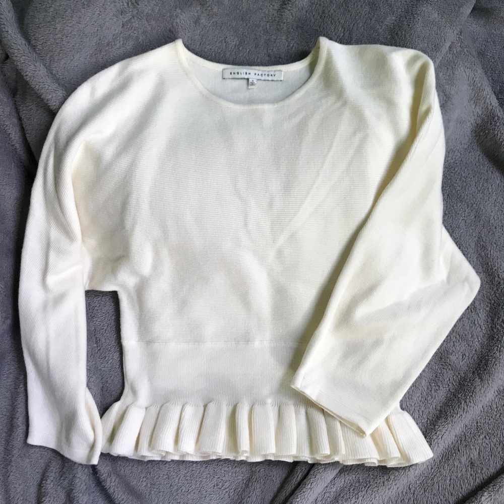 Nasty Gal sweater like new! Cream